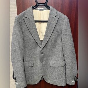 GANT RUGGER Men's Gray Blazer Coat